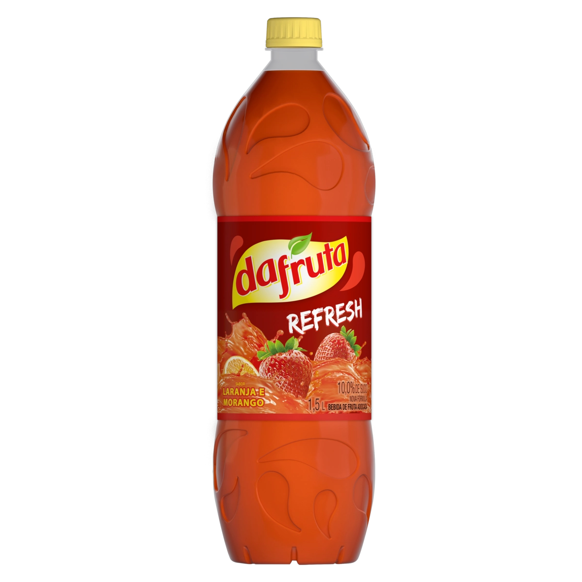 Bebida Adoçada Laranja E Morango Dafruta Refresh Garrafa 1,5l