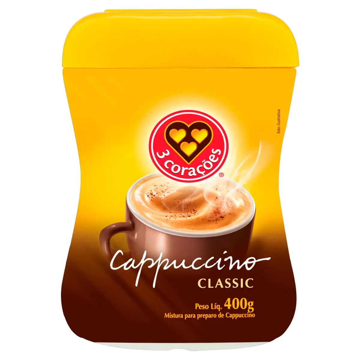 Cappuccino Classic 3 Corações 400g
