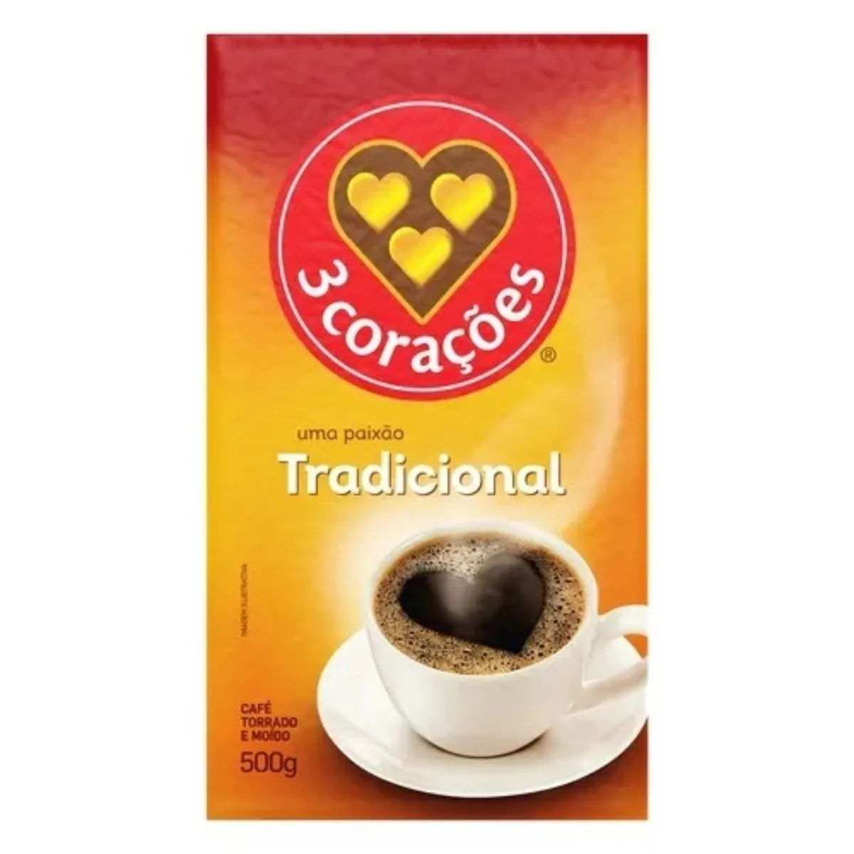 Café Vácuo Tradicional 3 Corações 500 g