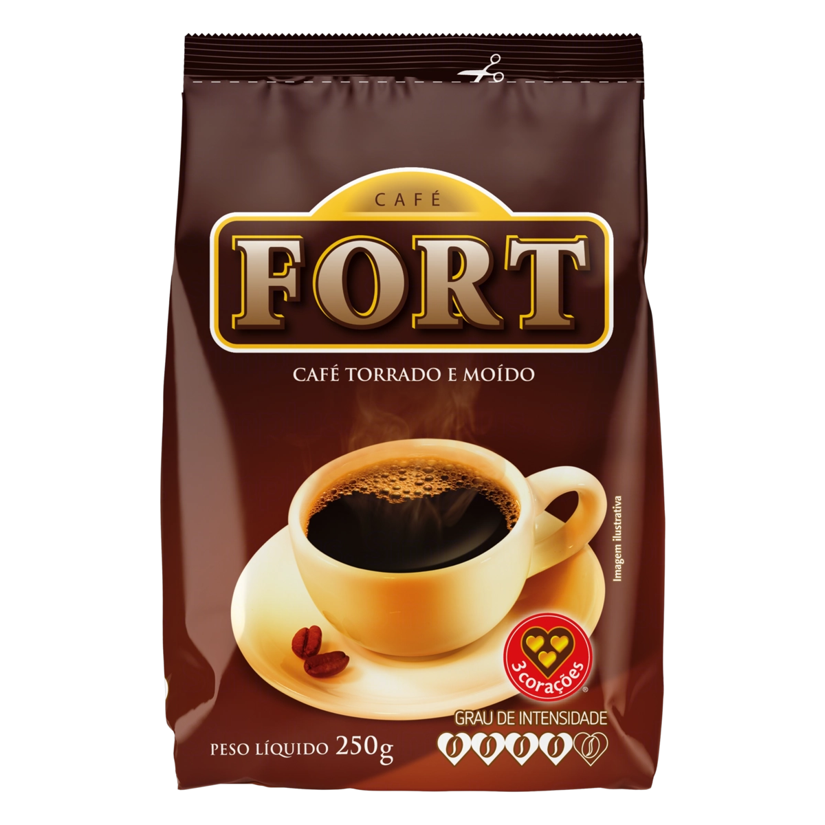 Café Torrado E Moído Fort Pacote 250g