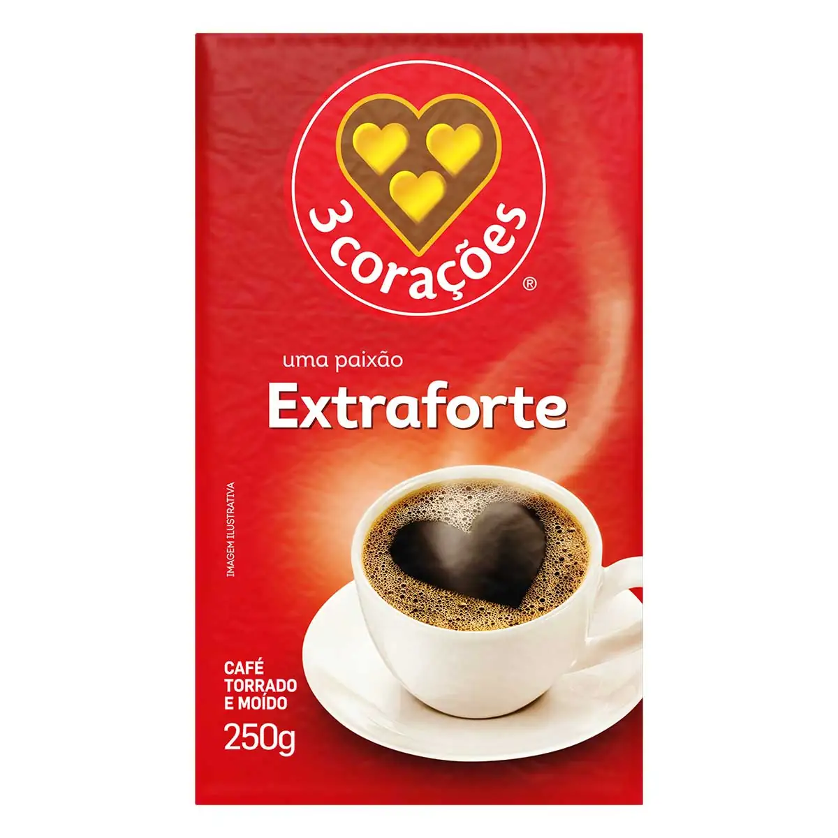 Café em Pó a Vácuo Extraforte 3 Corações 250g