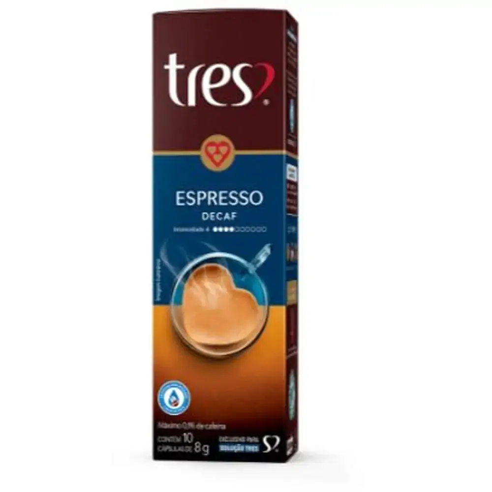 Café Cápsula Três Corações Expresso Deca 80G 10 Unidades