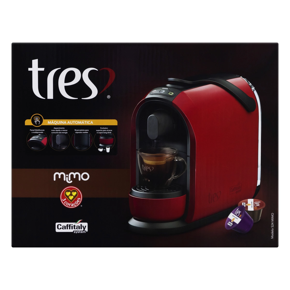 Máquina De Café Espresso Automática Branca S24 Mimo 950ml Tres 220v