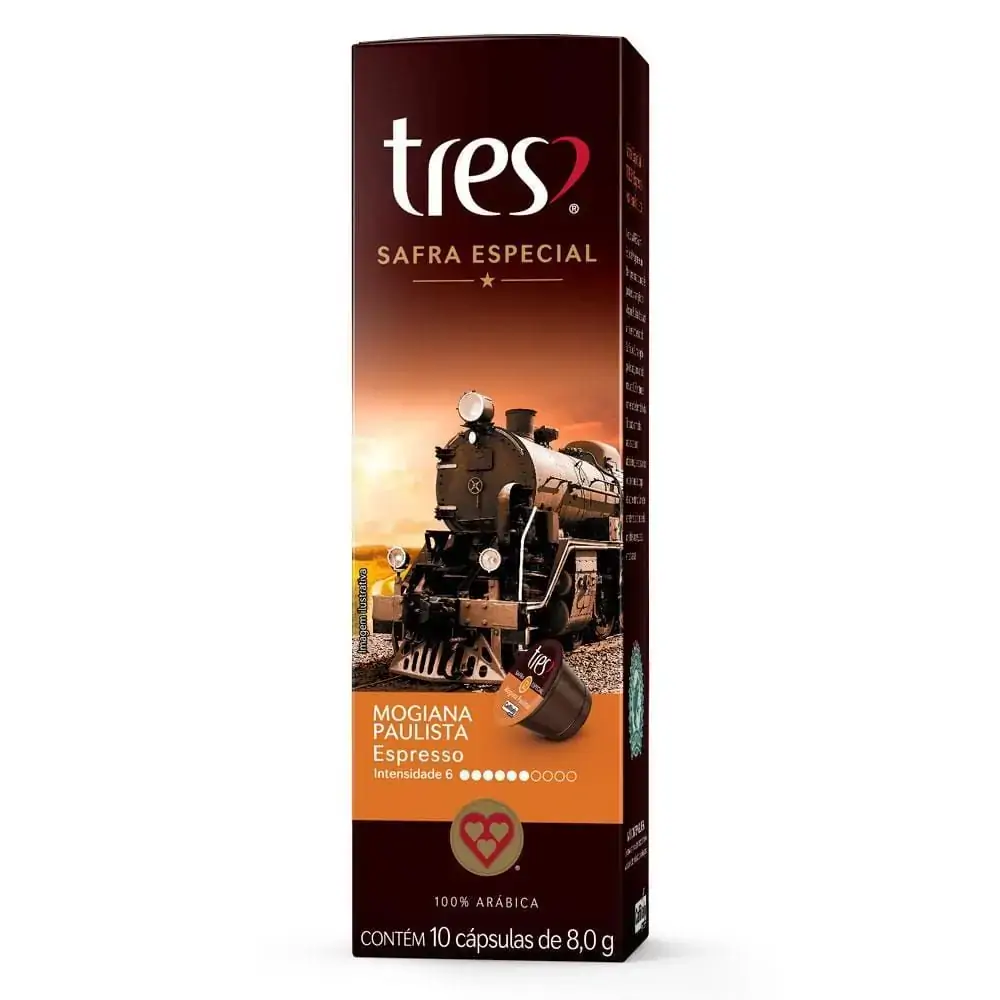 Capsula Cafe Tres Expresso Mogiana 10x8g
