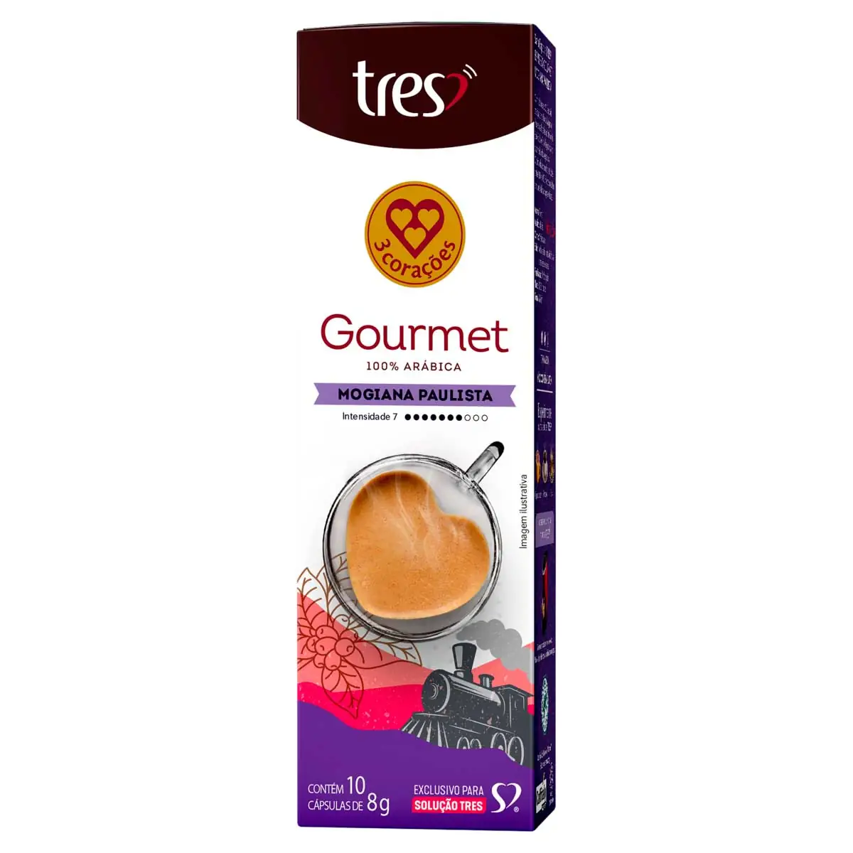 Café Expresso Instantâneo 3 Corações Rituais Mogiana Paulista 10 Cápsulas