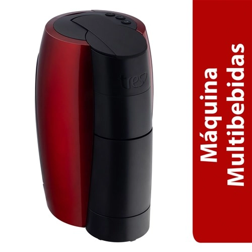 Máquina De Café Espresso Automática Vermelha Brilhante G1 Lov 950ml Tres 127v