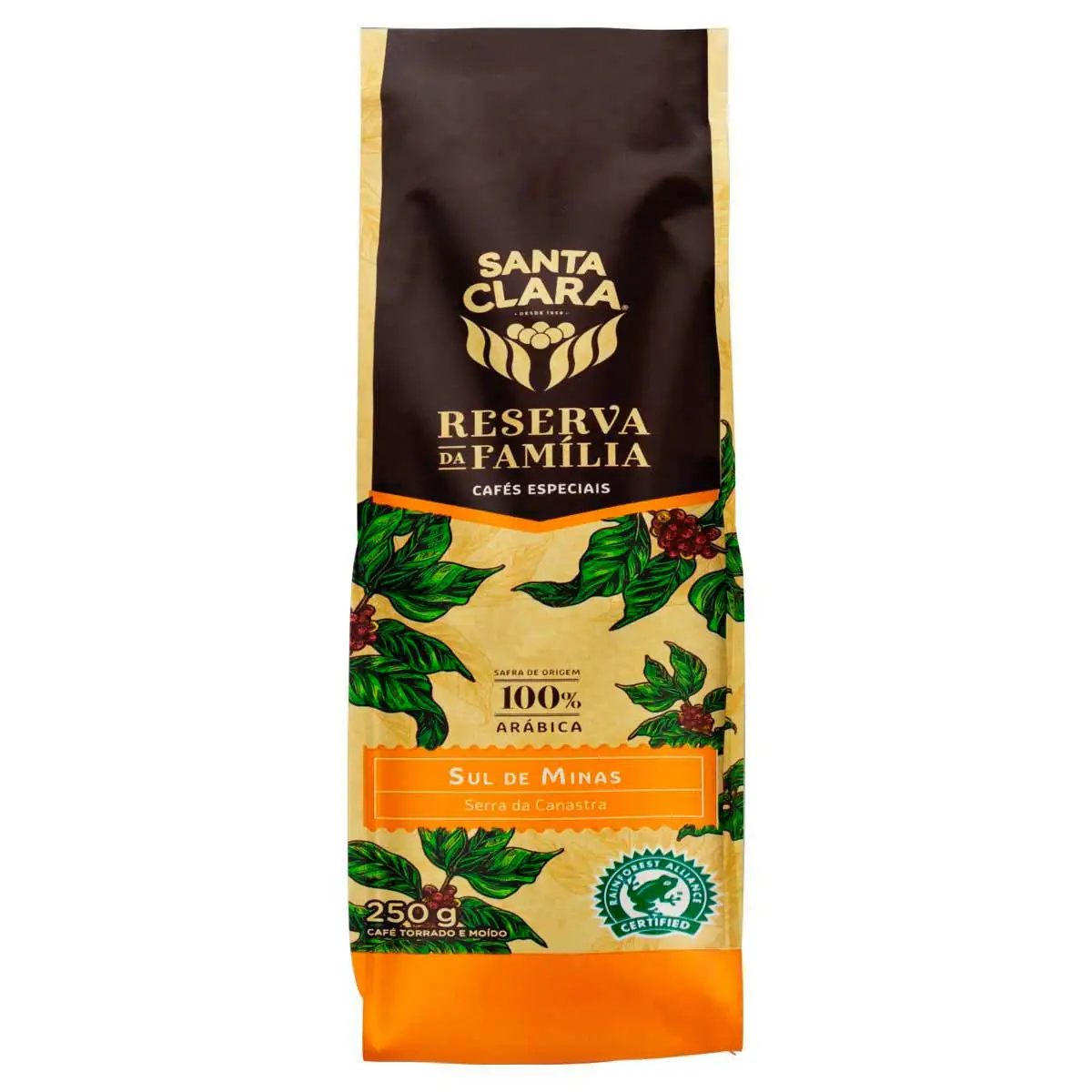 Café Torrado e Moído Santa Clara Sul de Minas Reserva da Família 250 g