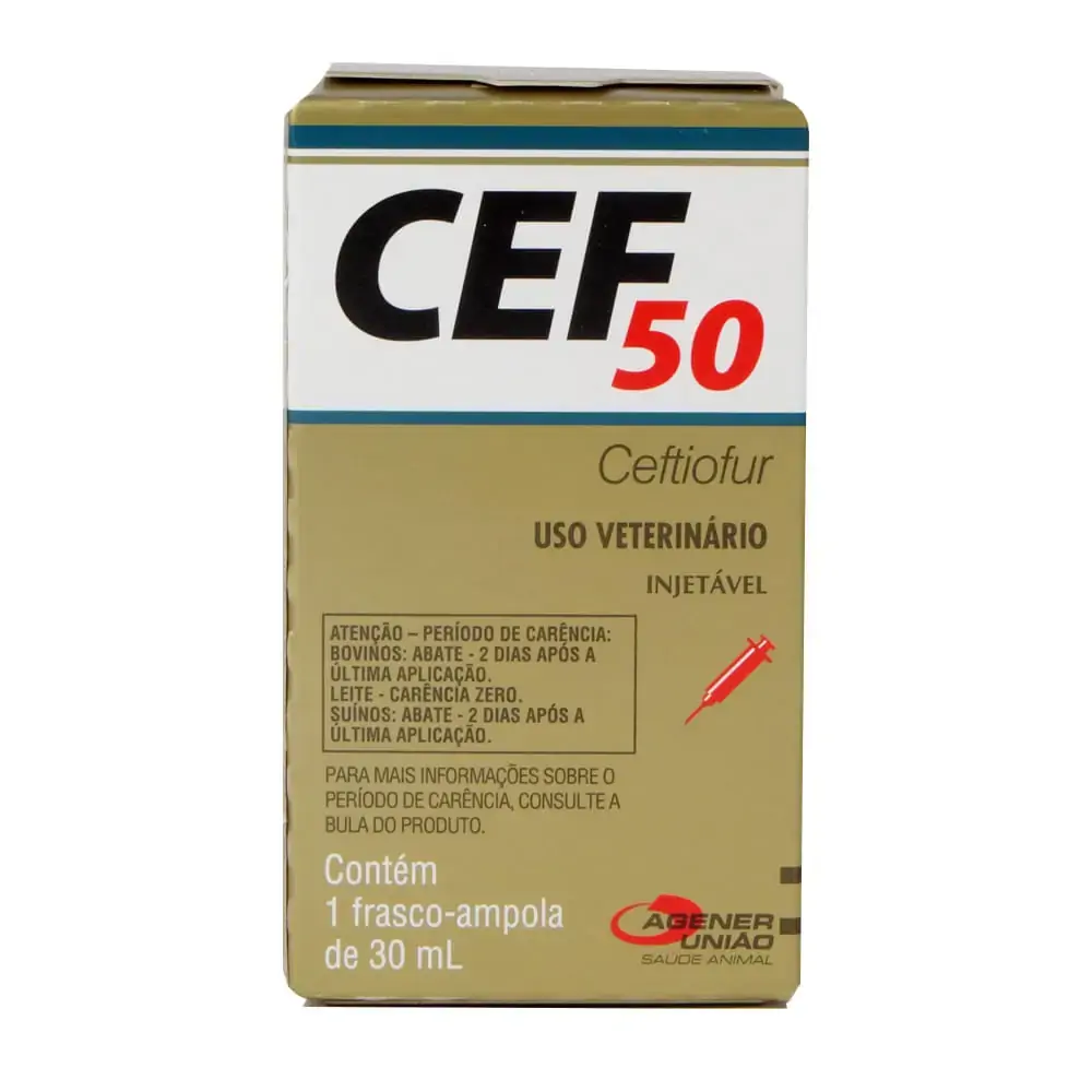 Cef 50Mg Injetável 30 ml