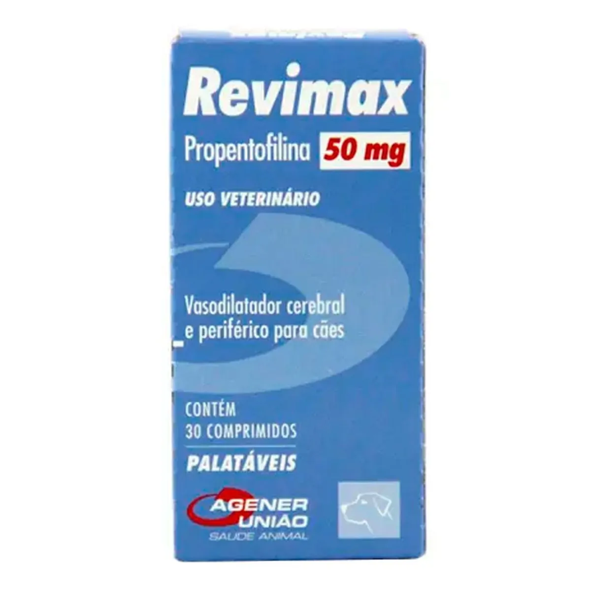 Revimax Propentofilina Cães Agener 50mg 30 Comprimidos