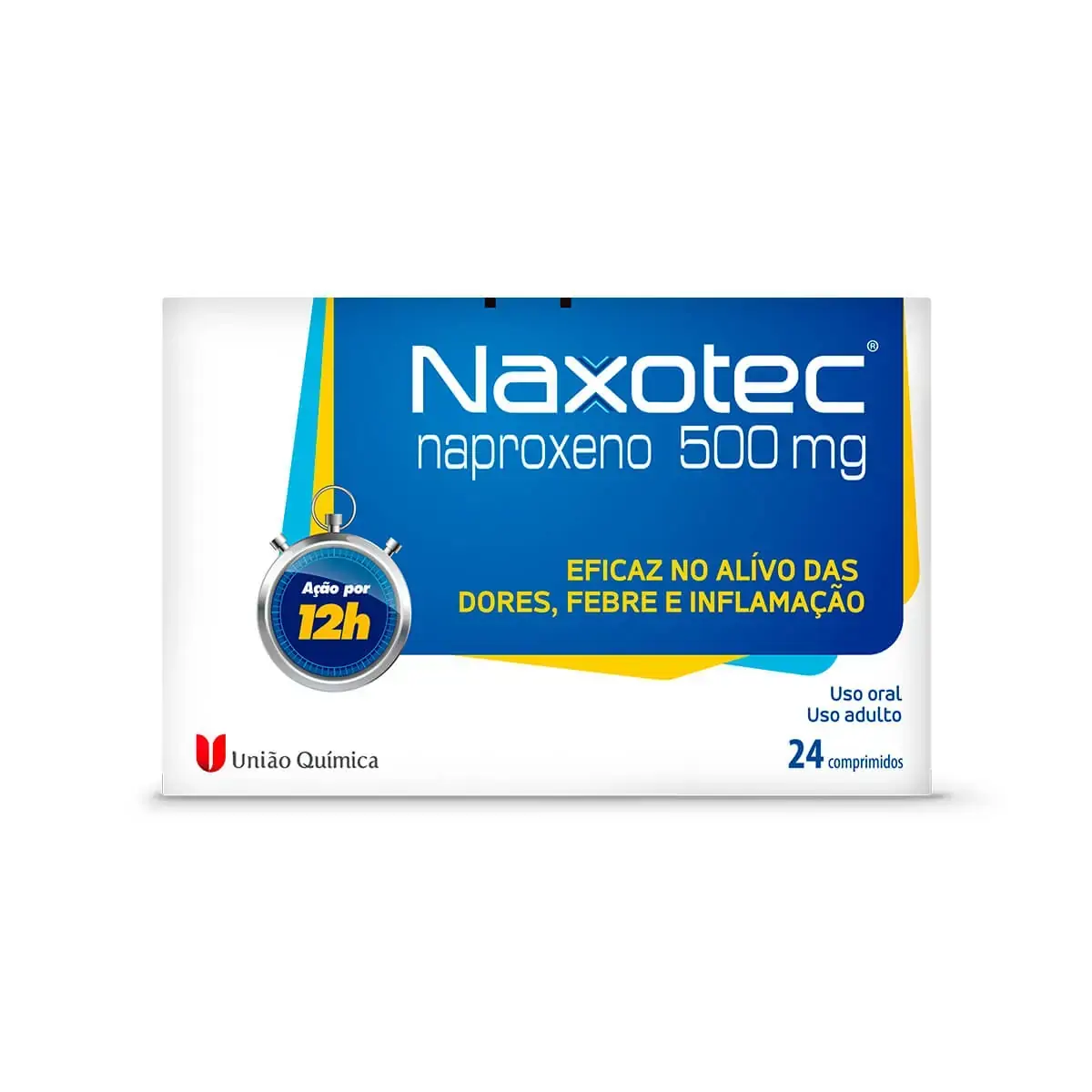 Naxotec 500mg União Química Caixa 24 Comprimidos