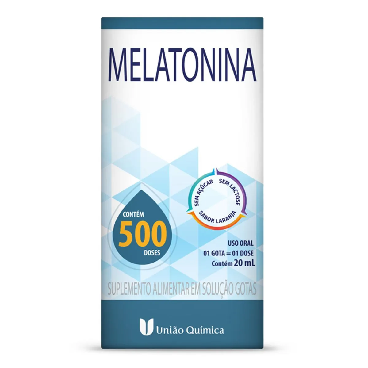 Melatonina Laranja União Química Caixa 20ml Solução Gotas
