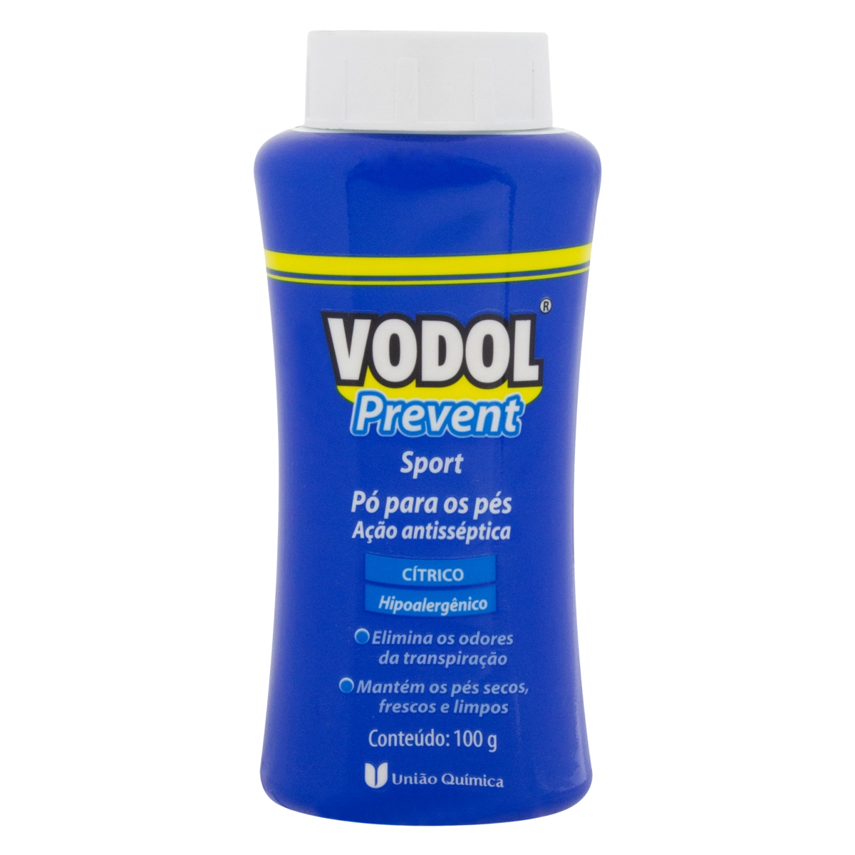 Talco Desodorante Pó Cítrico Vodol Prevent Sport Frasco 100g