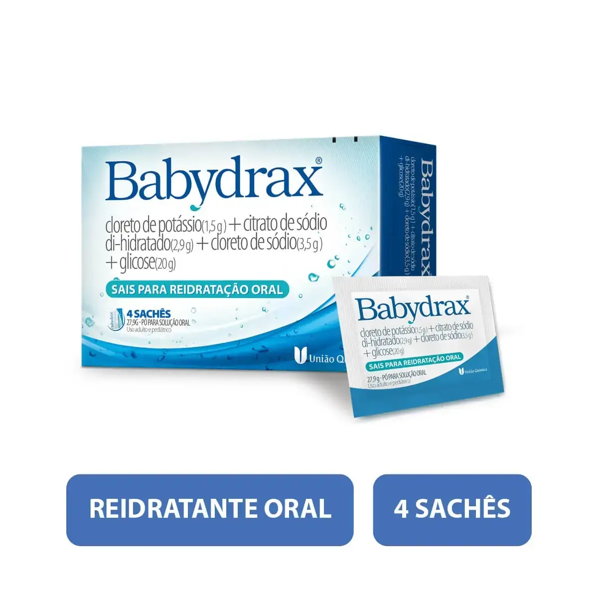Babydrax 2,9 G/g 1,5 G/g 3,5 G/g /g 4 Envelopes 27,9 G União Química Similar