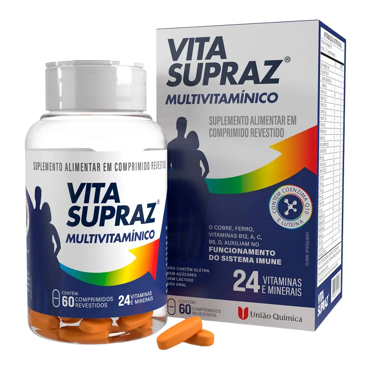 Suplemento Alimentar União Química Vita Supraz 60 Comprimidos