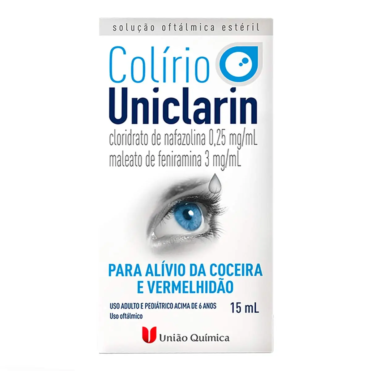 Uniclarin 0,25mg/ml Caixa 15ml Solução Oftálmica Estéril