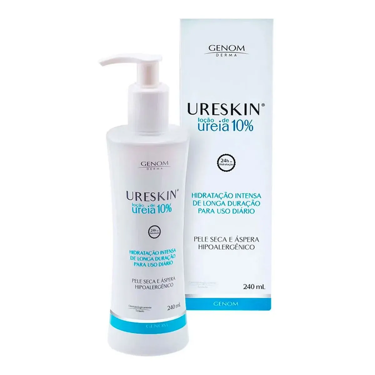 Loção Hidratante Corporal Ureskin Uréia 10 Pele Seca E áspera 240ml