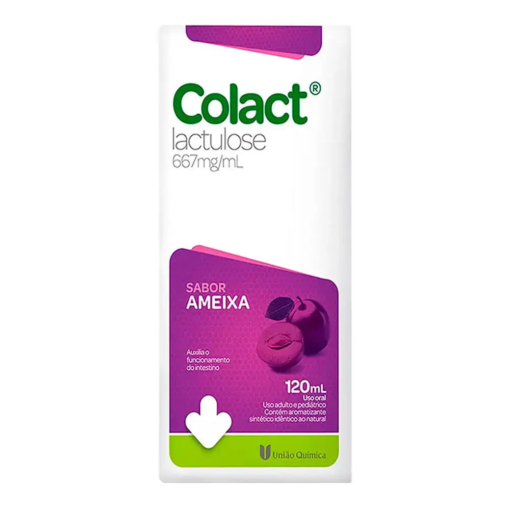 Lactulose Colact 667mg/ml Sabor Ameixa Com 120ml