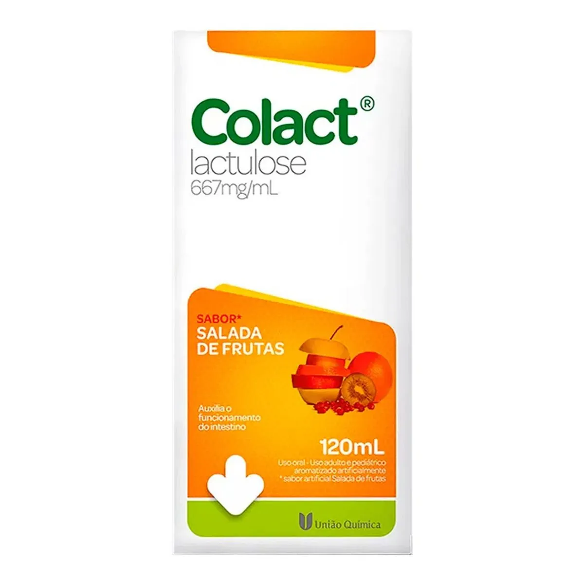 Lactulose Colact 667mg/ml Sabor Salada de Frutas Com 120ml