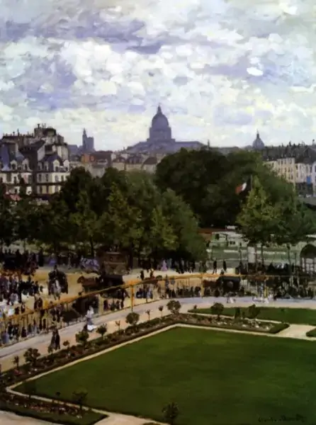 Le Jardin De L Infante 1867 Paris Garden France By Claude Monet Large Print Repro