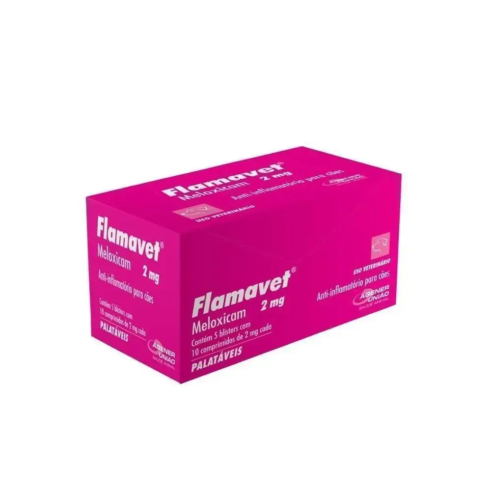 Blister 10 Comp Flamavet Caes 2mg 2mg