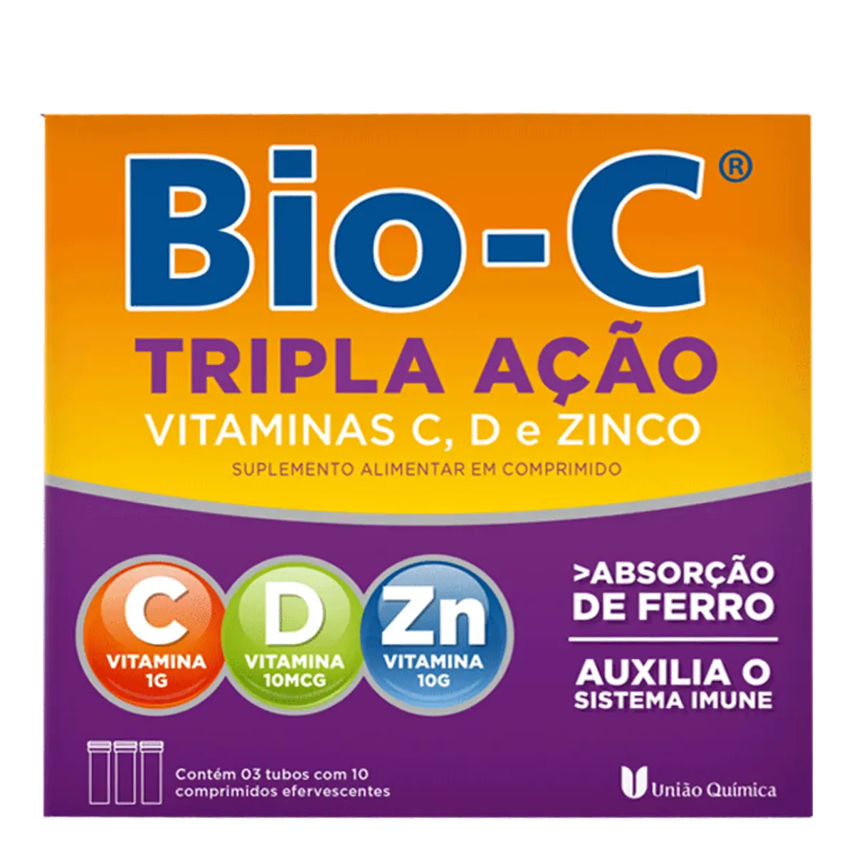 Bio C Tripla Acao 1g 30comp Efev