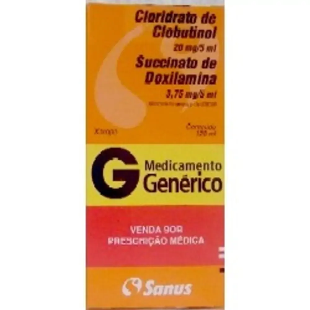 Cloridrato De Clobutinol Succinato De Doxilamina 4 Mg/ml 0,75 Mg/ml Xarope União Química Genérico