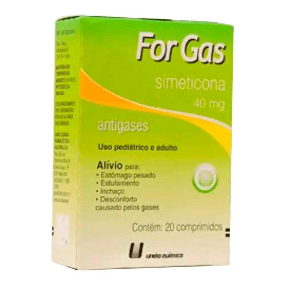 For Gas 40 Mg 20 Comprimidos União Química Similar