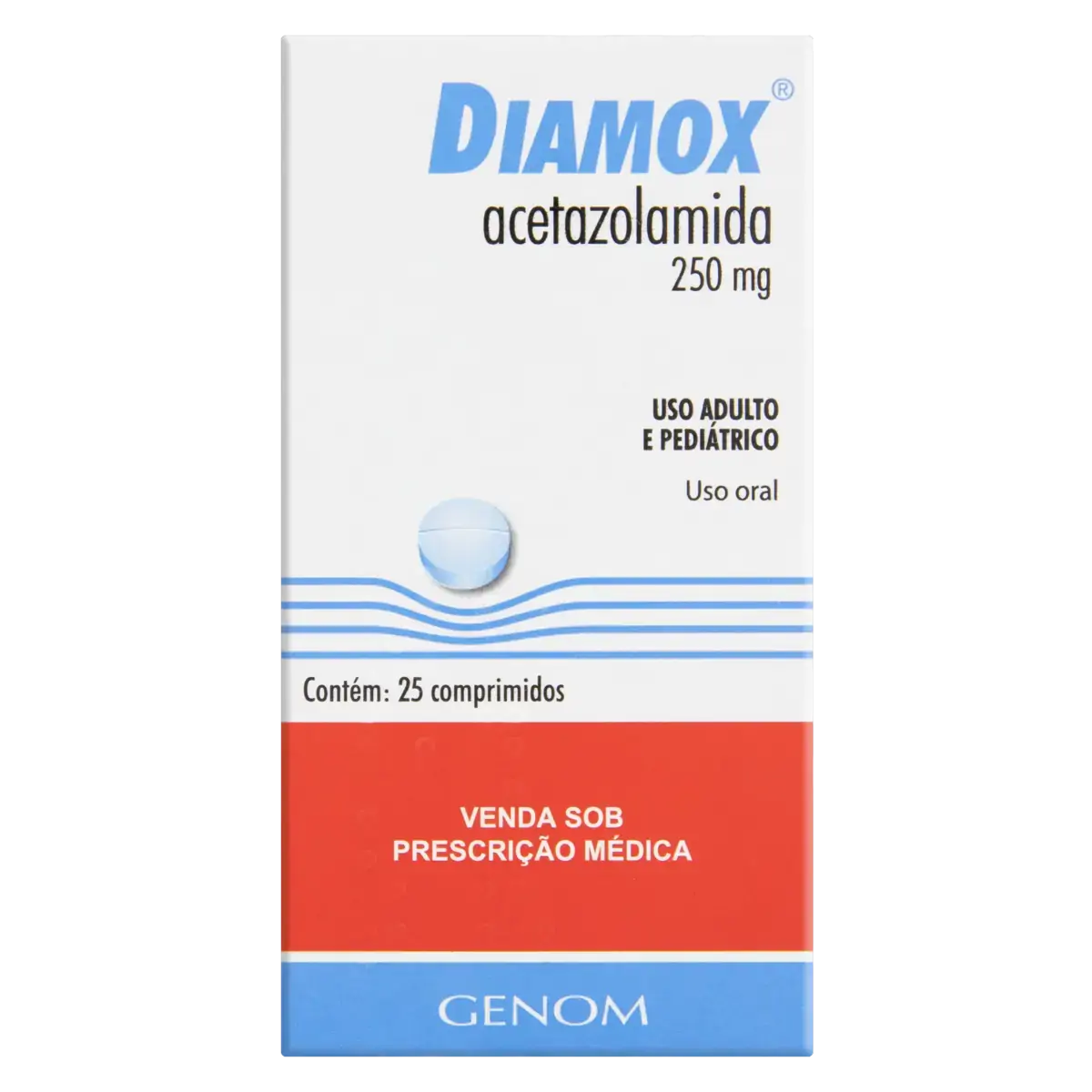 Diamox 250Mg 25Com P