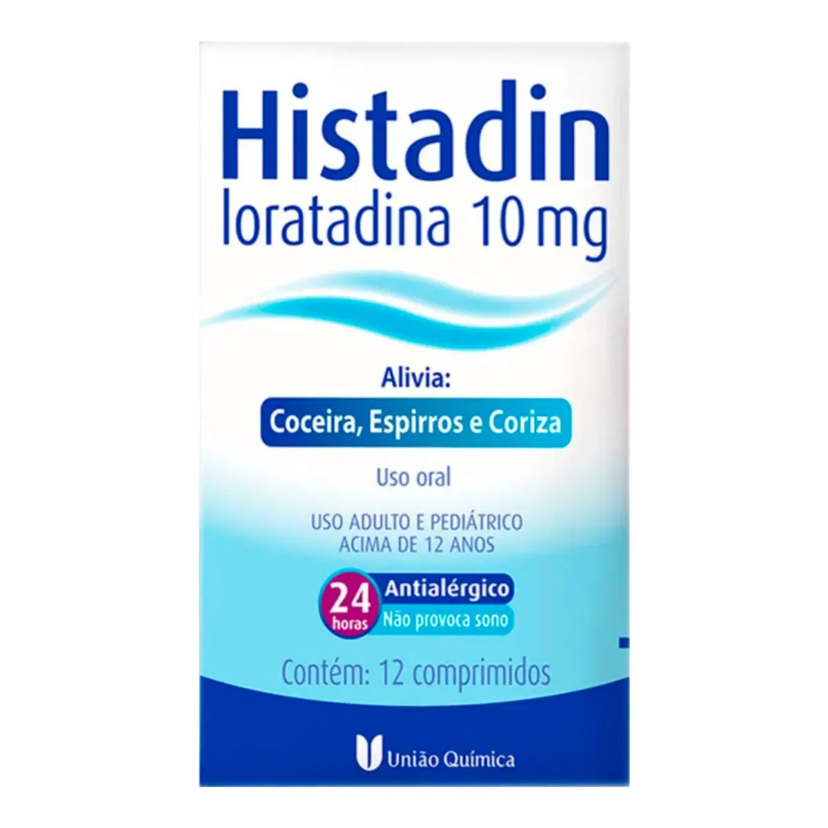 Histadin 10 Mg 12 Comprimidos União Química Similar