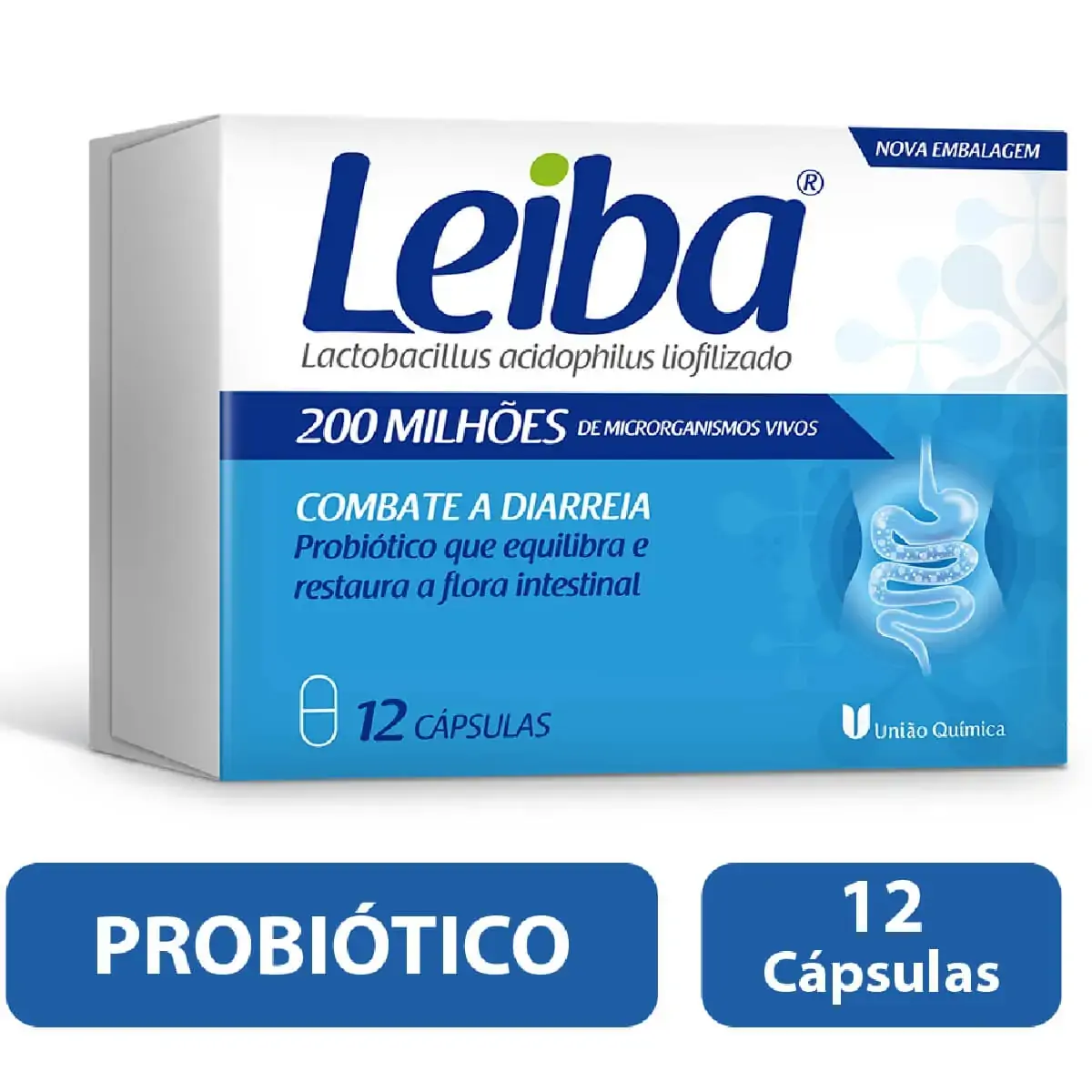 Leiba União Química Caixa 12 Cápsulas