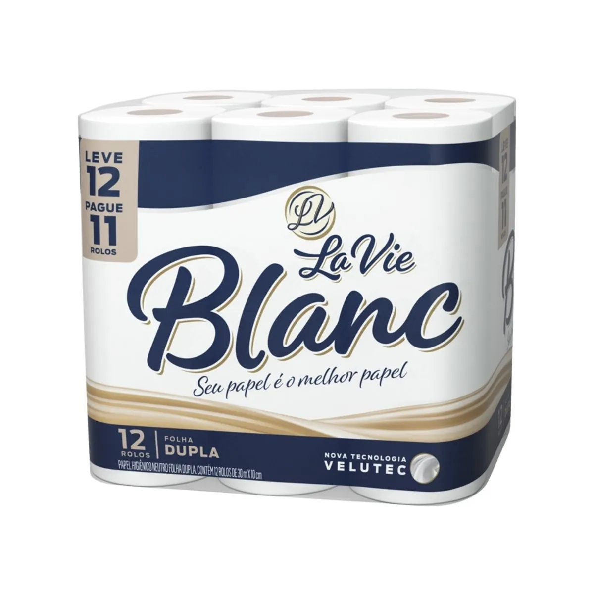Papel Higiênico La Vie Blanc 30 m