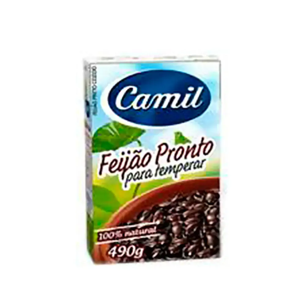 Feijão Preto Pronto Camil Caixa 490g