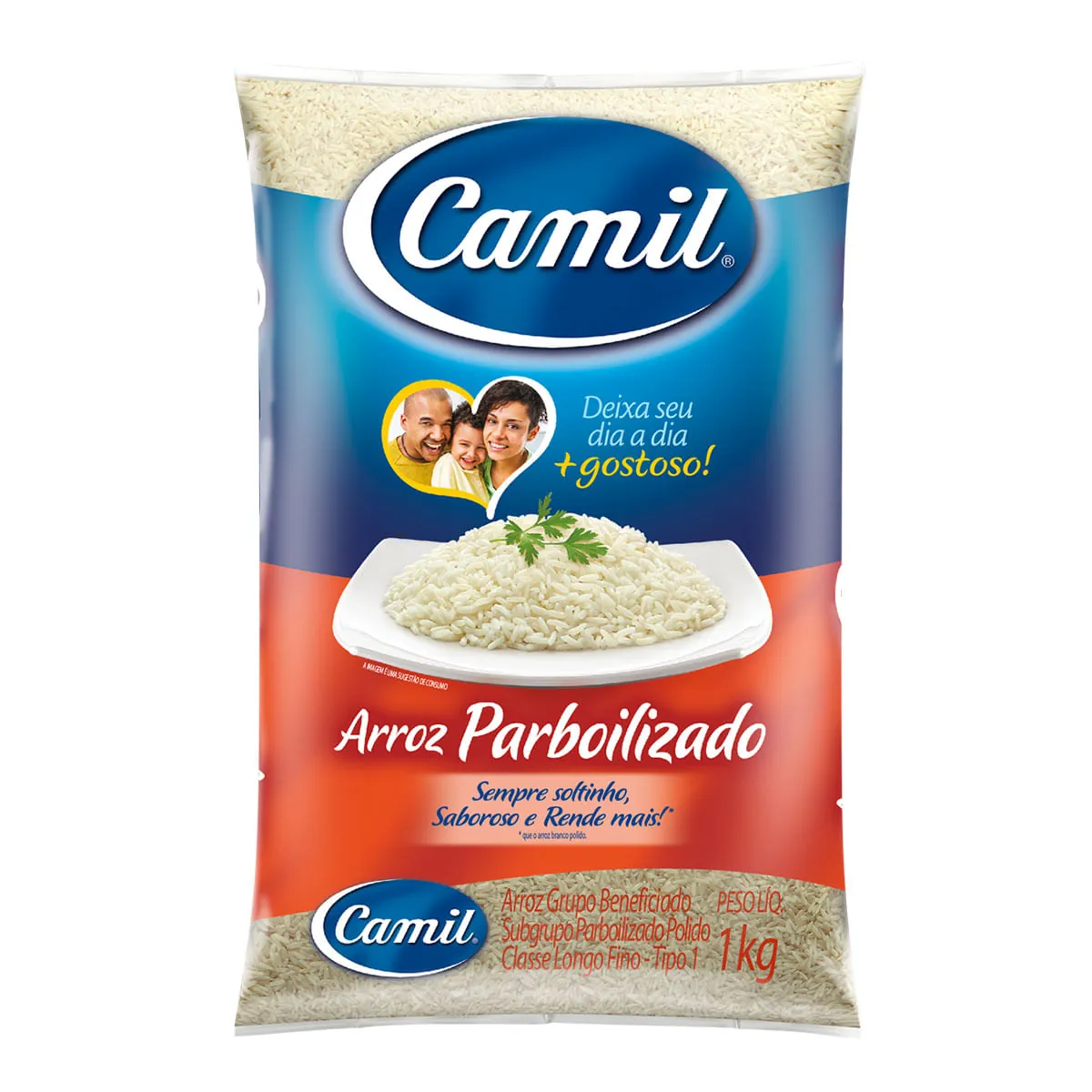 Arroz Parboilizado Longo-fino Tipo 1 Camil Todo Dia 1 Kg