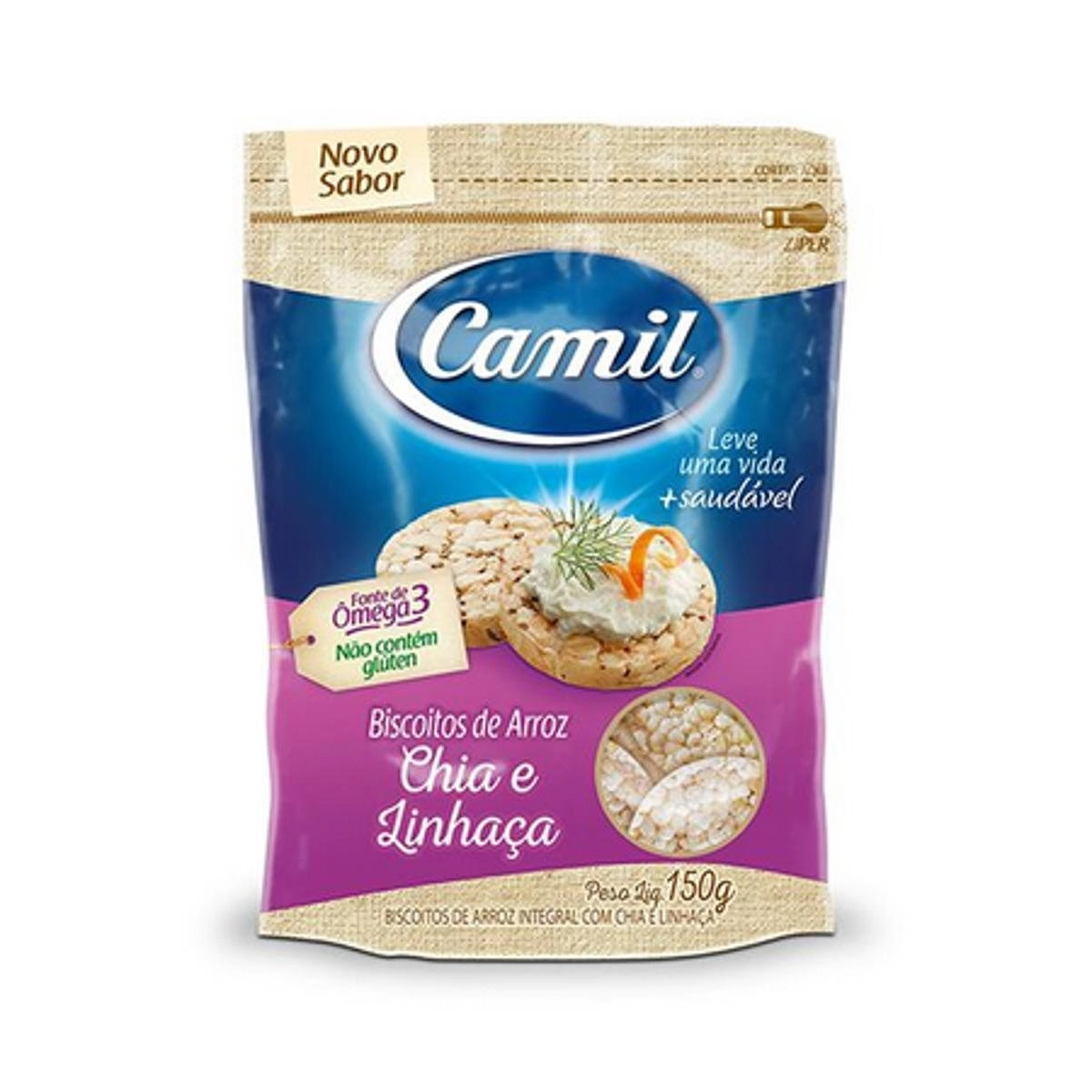 Biscoito de Arroz Sem Glúten com Pimenta Camil 150g