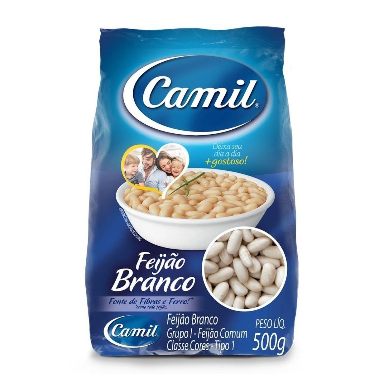 Feijão Branco CAMIL Pacote 500g