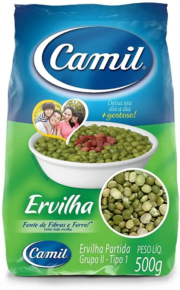 Ervilha Partida CAMIL Pacote 500g