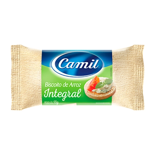 Bisc Arroz Camil Integral Unidose 18g
