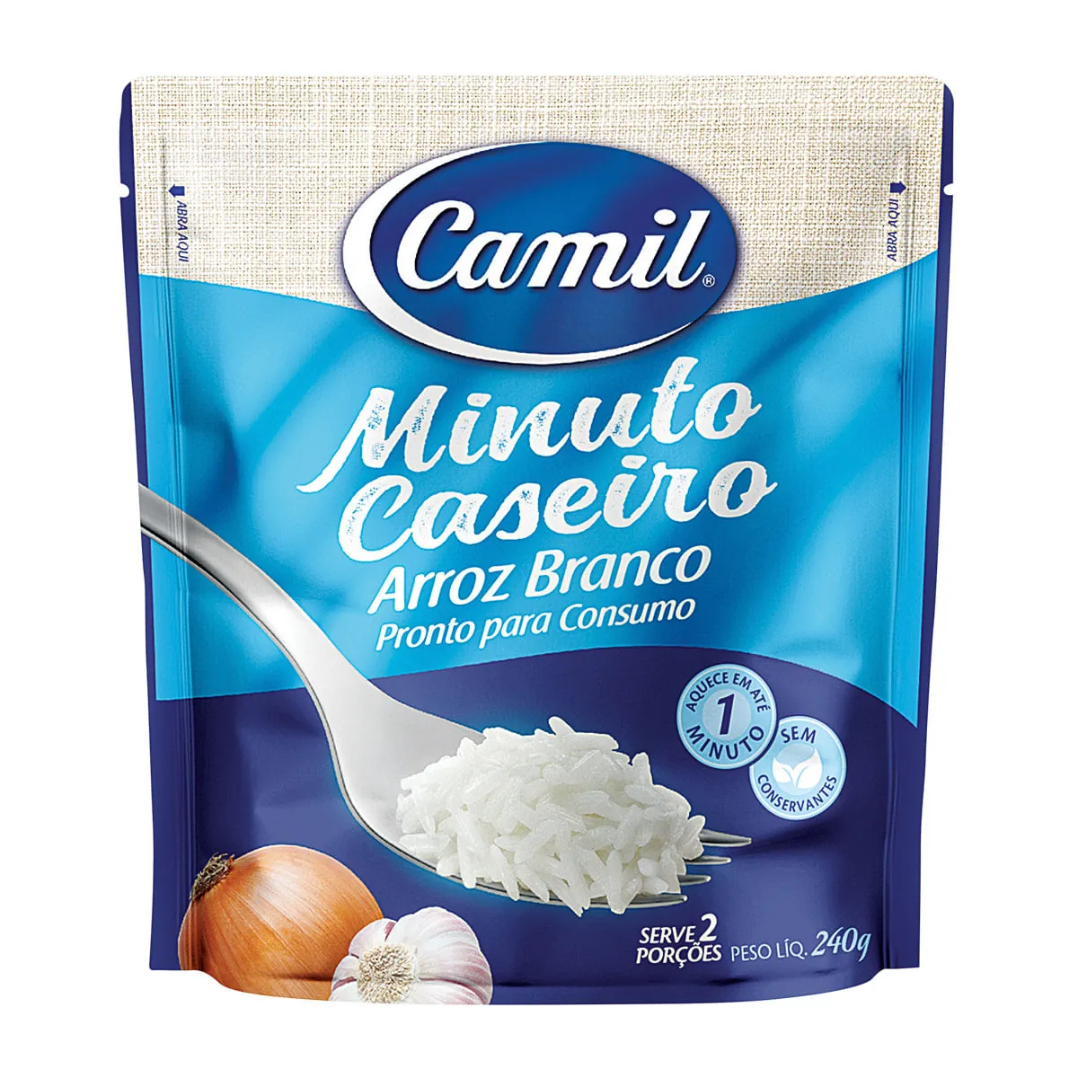 Arroz Branco Camil Minuto Caseiro 240g