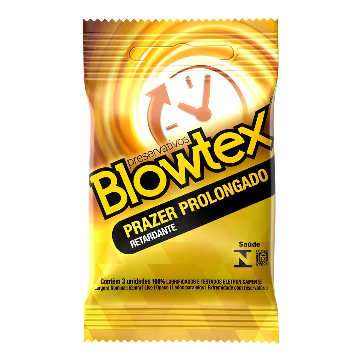 Preservativo Blowtex Efeito Retardante com 3 unidades