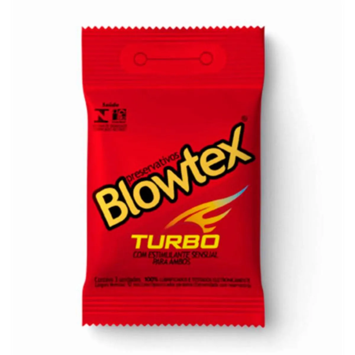 Preservativo Blowtex Turbo Com 3 Unidades