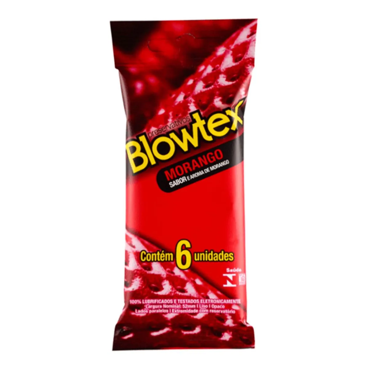 Preservativo Blowtex Morango 6un