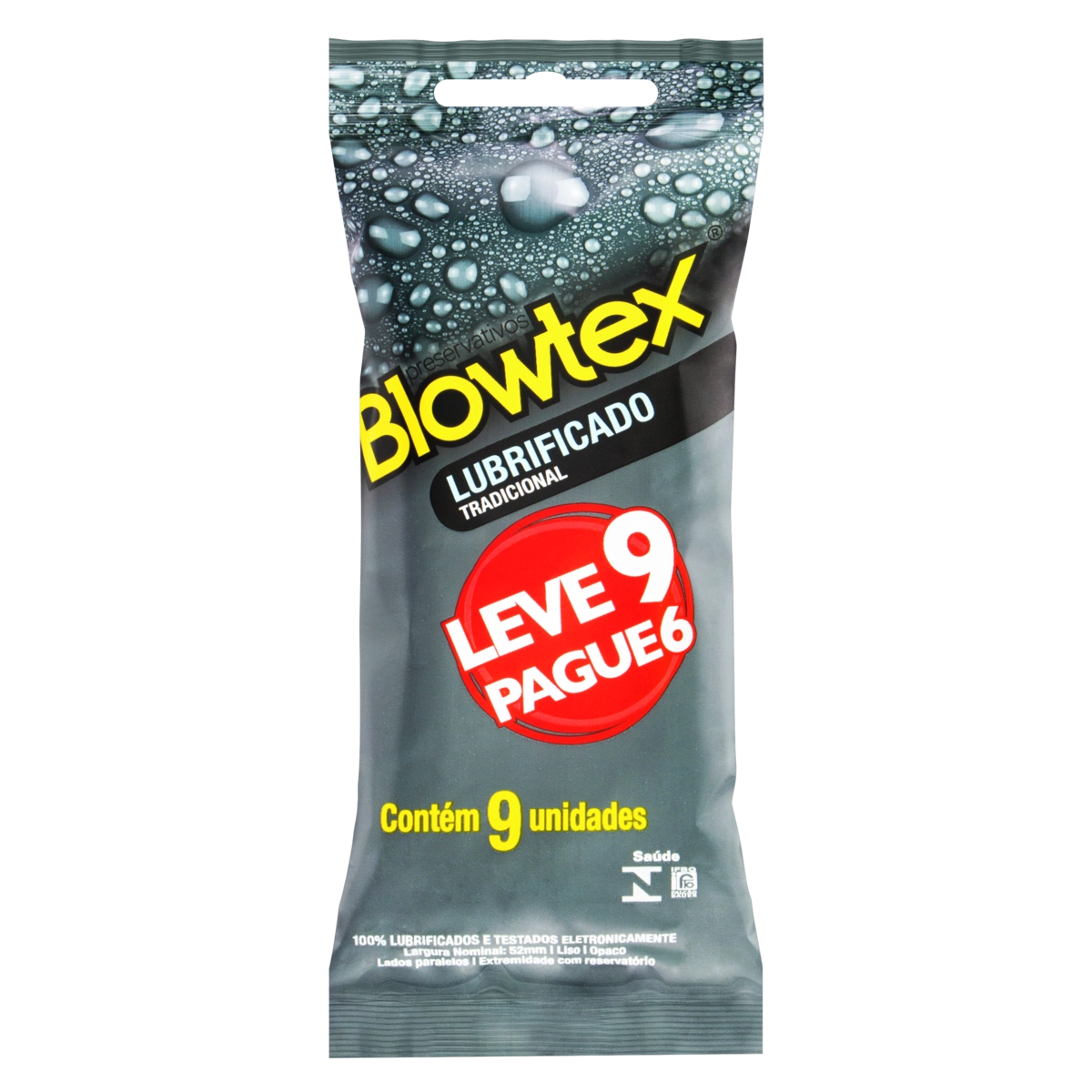 Preservativo Blowtex Lubrificante 9 Unidades