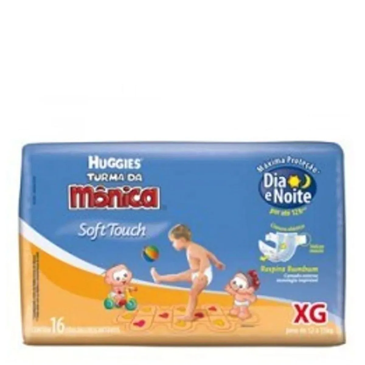 Huggies Turma Da Mônica Soft Touch Max Xg Descartável 16 Unidades