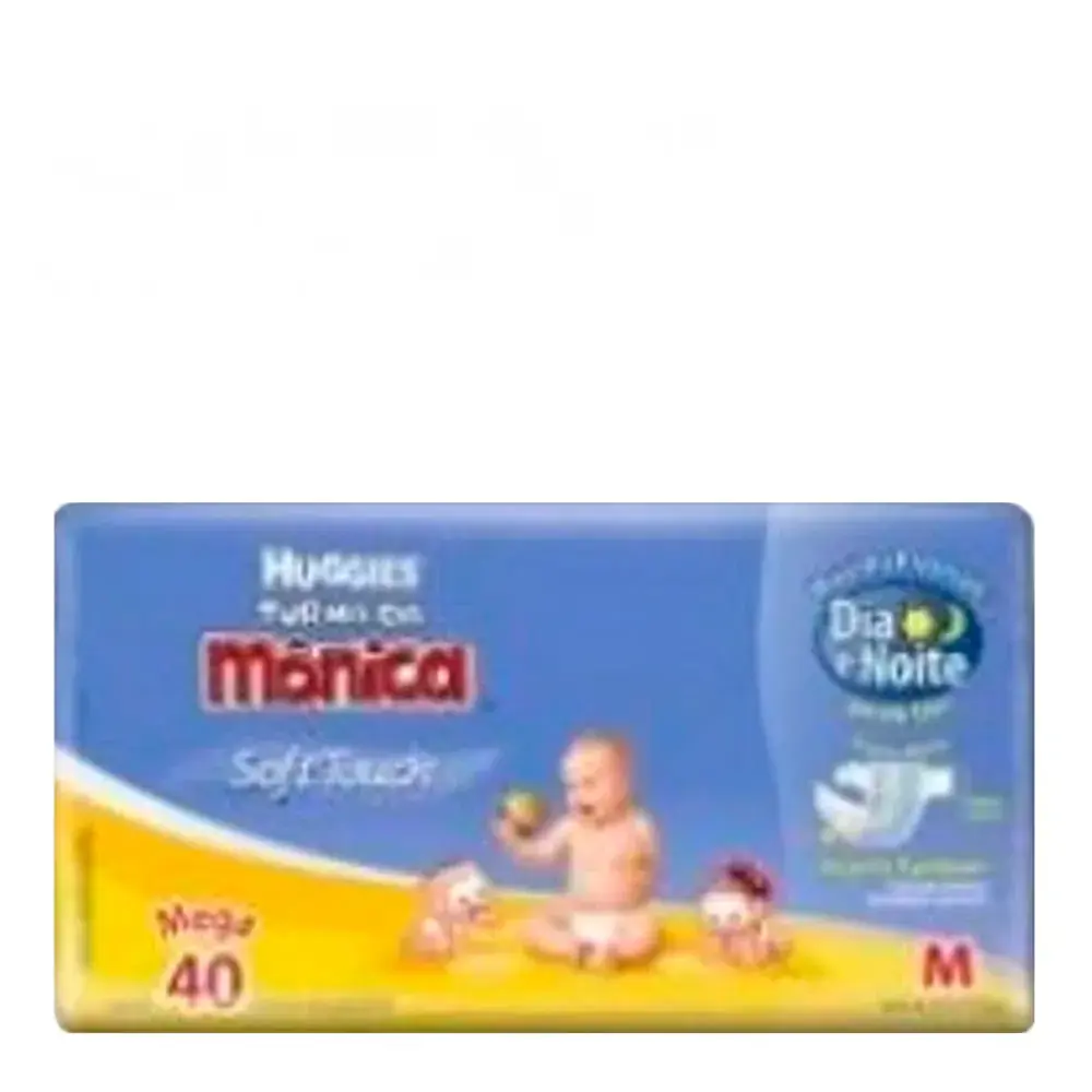 Huggies Turma Da Mônica Soft Touch Max M Descartável 40 Unidades