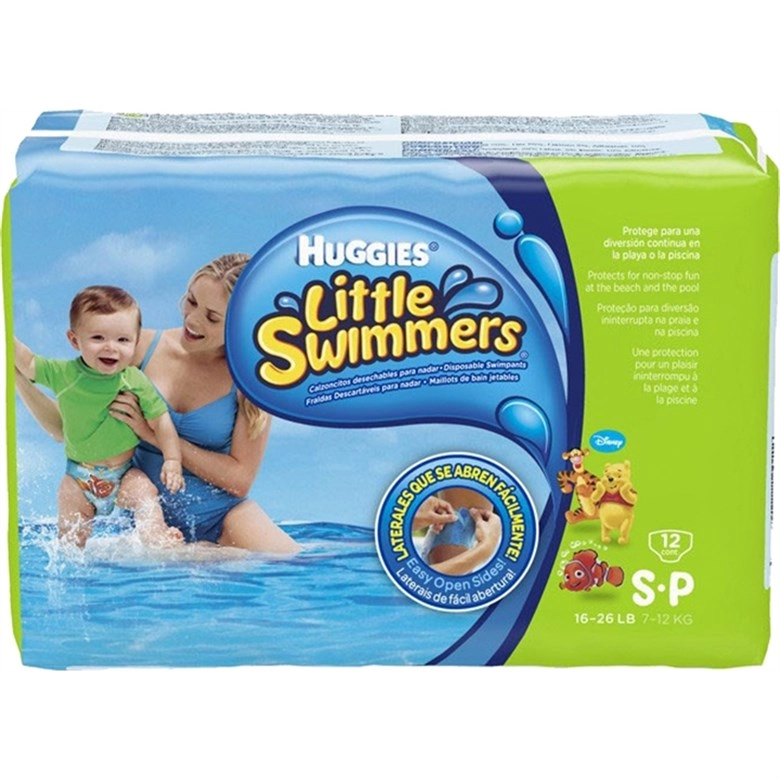 Fralda Descartável Infantil Praia Piscina Huggies Little Swimmers P