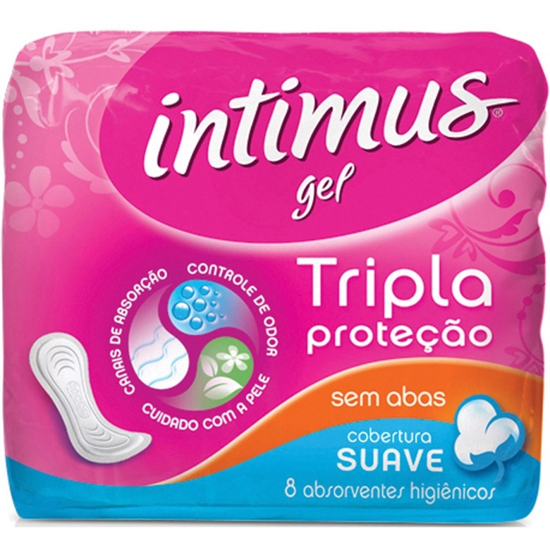 Absorvente Sem Abas Intimus Gel C/16 Tri Protect Suave Unit