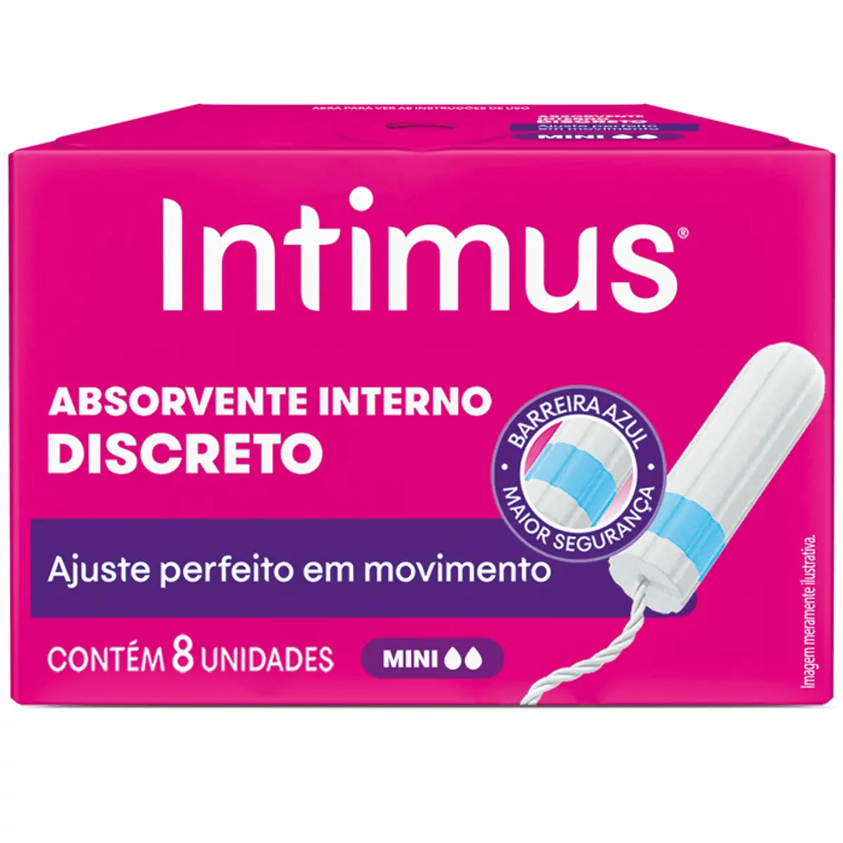 Absorvente Interno Intimus Mini - 8 unidades