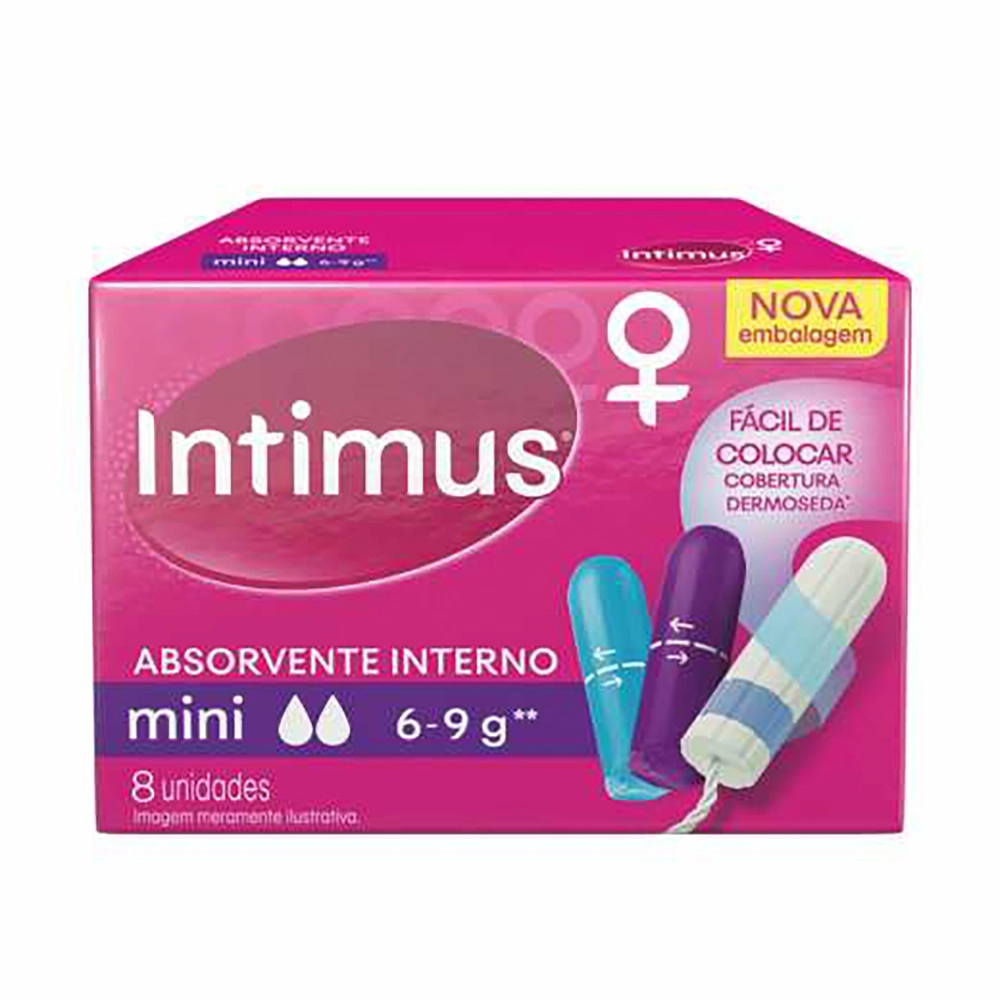 Absorvente Interno Intimus Mini Caixa 8 Unidades