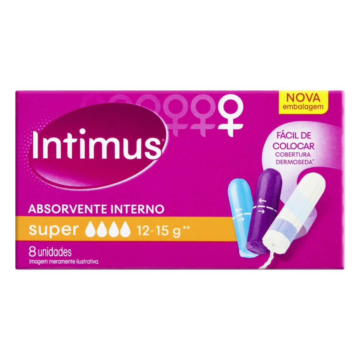 Absorvente Interno Intimus Super Caixa 8 Unidades