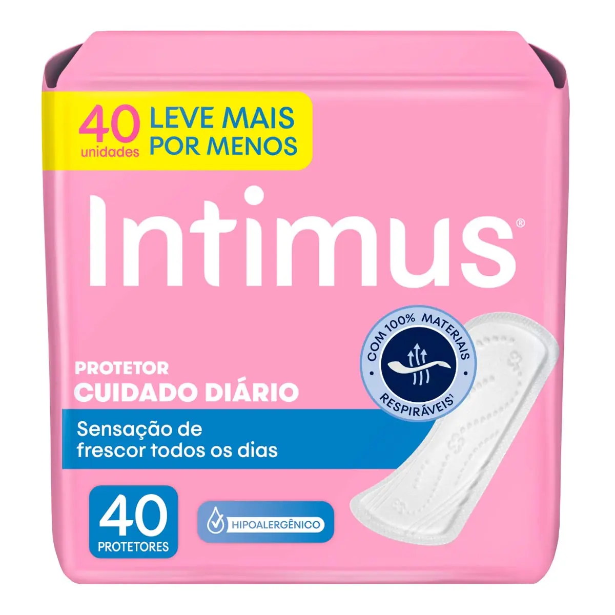 Protetor Diário Cuidado Diário Intimus 40 Unidades